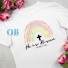 Load image into Gallery viewer, &quot;HE IS RISEN RAINBOW&quot; T-SHIRT
