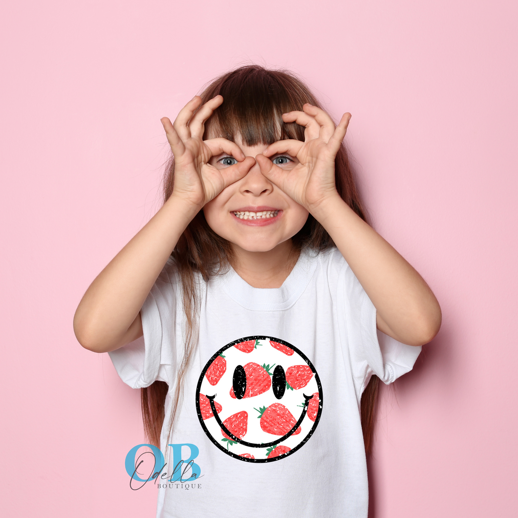KIDS & TODDLER STRAWBBERY SMILES T-SHIRT