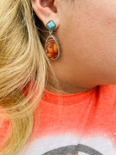 Load image into Gallery viewer, Western Turquoise Earnings
