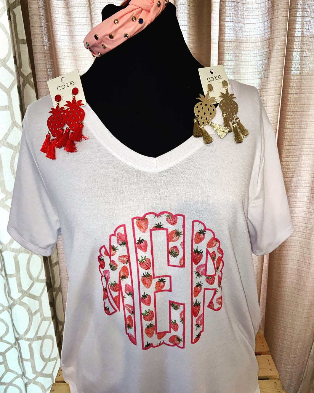 Monogram strawberry t-shirt