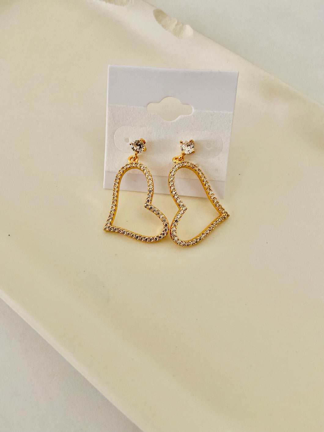 Gold dipped My love earrings!